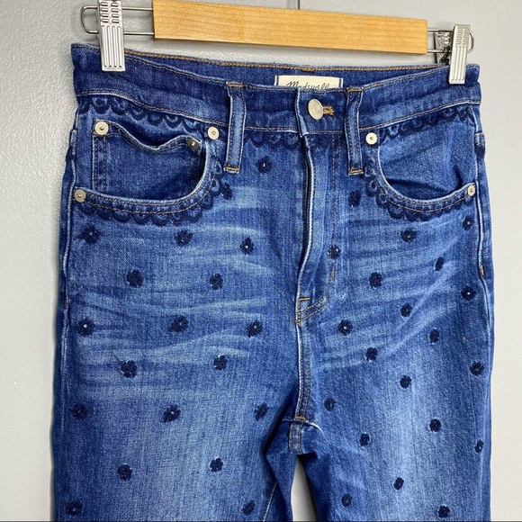 MADEWELL High Rise Beaded Slim Boy Jean - Picture 3 of 10